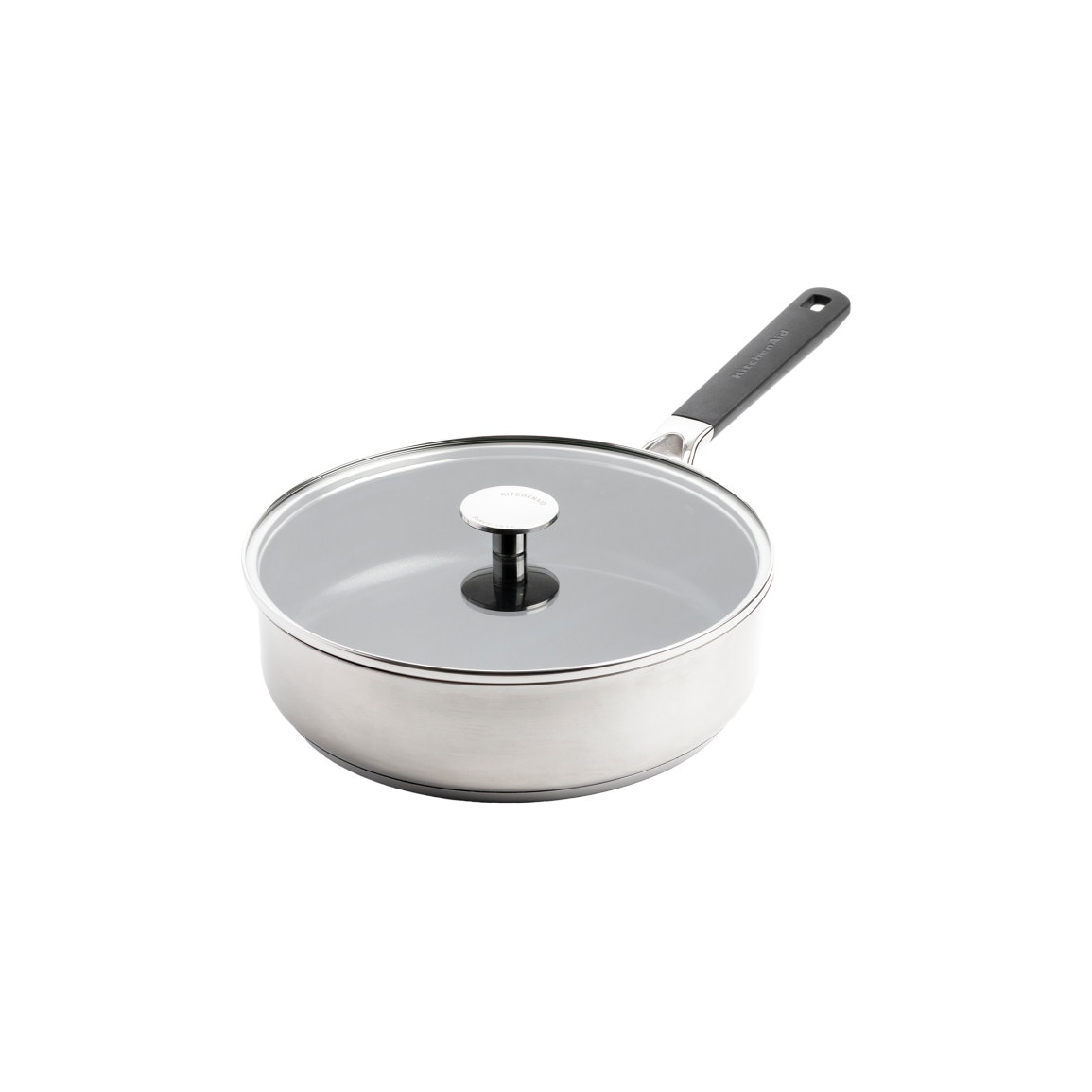 KitchenAid Classic Stainless Steel Pfanne 26cm silber - Antihaftbeschichtung