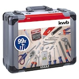 thumbnail of kwb Werkzeug Koffer inkl. 99-tlg. hochwertigem Werkzeug-Set, gefüllt, robust und hochwertig