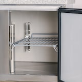 thumbnail of Romux® Pizzatisch 2 Türen 90x70 cm mit Arbeitsfläche aus Granit mit statische Kühlung | Pizzakühltisch aus Edelstahl