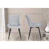thumbnail of Lot de 2 chaises Brady Gris/Similicuir