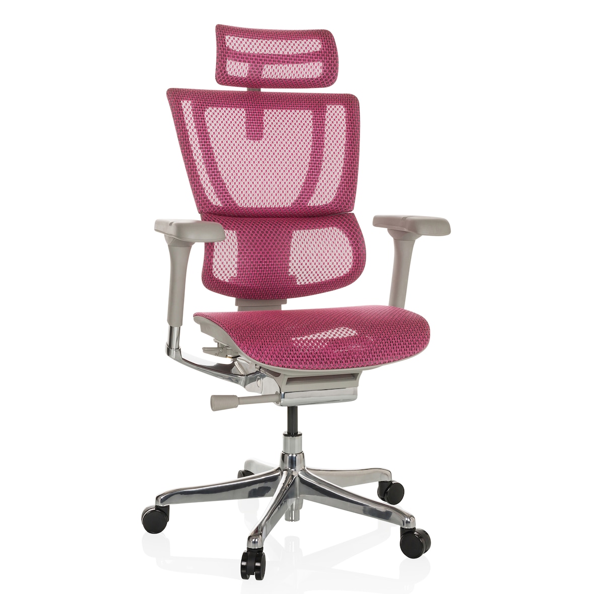 Sedia da ufficio / Poltrone direzionali ERGOHUMAN SLIM G GEN2 Tessuto in maglia rosa hjh OFFICE