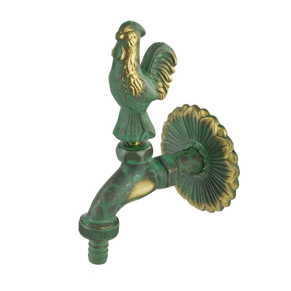 Nostalgie Auslaufventil Gockel 1/2 Zoll patiniertes Messing