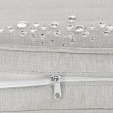 thumbnail of tectake Conjunto de asientos de aluminio Faro con mesa y respaldo ajustable  Gris