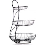 thumbnail of YNONA Fruitschaal - 3 Laags - Zwart - Fruitmand - Fruitmand Metaal - Etagère - Decoratie Schaal
