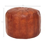 thumbnail of FineBuy Sitzhocker Echtleder 52x40x52cm Pouf Polsterhocker Rund Hocker Orient