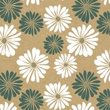 thumbnail of Clairefontaine Geschenkpapierrolle Kraft 70g, 50x0,70m, Gänseblümchen - Weiß 223906C