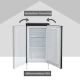 thumbnail of Telefunken CF-34-101-B Gefrierschrank (4-Sterne) / Höhe 82,1 cm / 160 kWh / 63 L Nutzinhalt