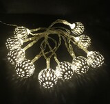 thumbnail of LED Deko Lichterkette 8 Kugeln Metallbälle orientalisch marokkanisch