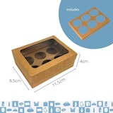 thumbnail of 25x Kartonschachteln für Brigadeiros, Schokoladen 115x85x40 mm - Geschenkverpackung für Gebäck -Valentinstag, Weihnachten, Ostern