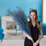 thumbnail of Layba Künstliches Pampasgras Deko in Blau Boho Künstlpflanze - 3 Stück 100cm, Ideal für Hochzeitsdeko, Wohnzimmer & Schlafzimmer