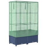 thumbnail of vidaXL Hochbeet mit Gewächshaus-Aufsatz Rattan-Optik 80x40x138 cm