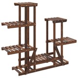 thumbnail of Helloshop26 - Bloemenstandaard/plantenstandaard 95 x 25 x 96 cm massief vurenhout bruin 02_0045221