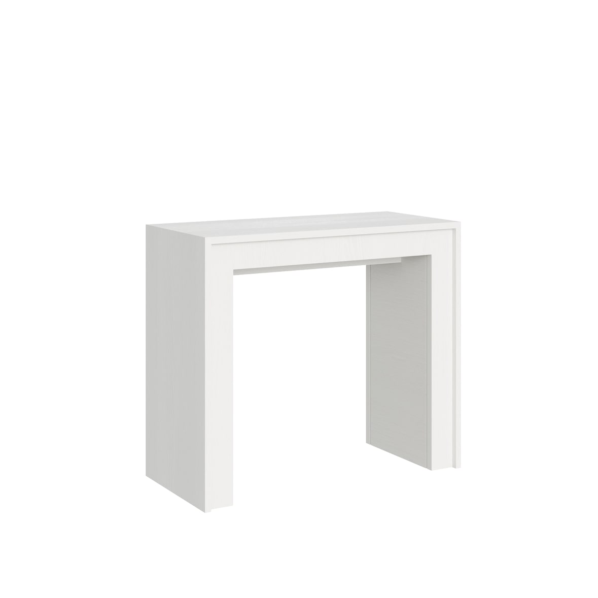 Itamoby Consolle allungabile Mia L.90 P.42 H.78 (allungabile fino a 302 cm) Bianco Frassinato