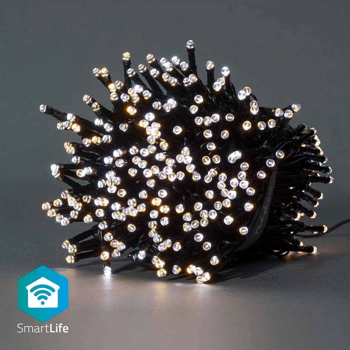 Nedis SmartLife Weihnachtsbeleuchtung - Schnur - Wi-Fi - Warm bis kühlen weiß - 400 LED's - 20.0 m - Android / IOS