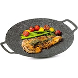 thumbnail of Sartén Coreana, plancha, budare, de aluminio con revestimiento de piedra antiadherente para cocina gas, vitro, inducción