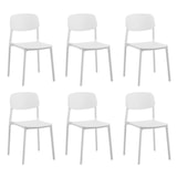 thumbnail of Set 6 Sedie Ergonomiche Moderne Polipropilene Pranzo 44x51.5x80 cm
