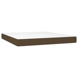 thumbnail of vidaXL Boxspringbett mit Matratze & LED Dunkelbraun 180x200 cm Stoff