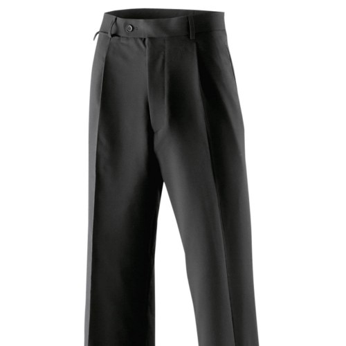 Exner 600 - Herrenhose mit Bundfalten : schwarz (Business) 100% Polyester 270 g/m² 44