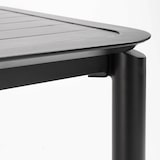 thumbnail of Mesa alta de terraza con 2 sillas de aluminio negro