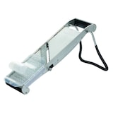 thumbnail of Professionelle Mandoline aus Edelstahl mit Drücker und ergonomischem Fuß - 2 Kämme zum Ausdünnen -. Tellier