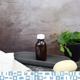 thumbnail of 20 flaconi con pompa in vetro ambrato da 100 ml + 20 etichette personalizzate – Per oli essenziali e cosmetici