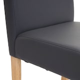 thumbnail of Juego de 2 Silla de comedor Silla de cocina Littau ~ Imitación cuero, gris mate, patas claras