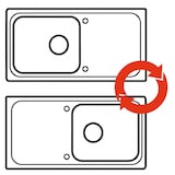 thumbnail of Granitspüle mit Abtropffläche Reversibel | vidaXL : Farbe - Cremeweiß