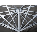thumbnail of Gastronomie-Luxus-Sonnenschirm HWC-D20b, XXL-Schirm Marktschirm, 5x5m (Ø7,2m) Polyester/Alu 87kg ~ anthrazit