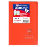 thumbnail of Clairefontaine 10x Koverbook Heft 9x14 cm, 48 Blatt kariert, Einband aus transparentem PP, Farben sortiert - Sortiert 921601C