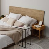 thumbnail of Max Home Mesa de apoio para sofá em metal e vidro 40x30x59 cm