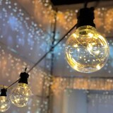 thumbnail of Guirlande style guinguette vintage 5M 10 globes G80 fil lumineux micro led Blanc chaud 31V  Lotti