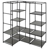 thumbnail of vidaXL Eckkleiderschrank Grau 130 x 87 x 169 cm