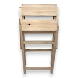 thumbnail of Scaletta sgabello 3 gradini domestico in legno chiudibile salvaspazio Bobby
