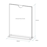 thumbnail of Tischaufsteller T-MAG A5 für DIN A5, Acrylglas