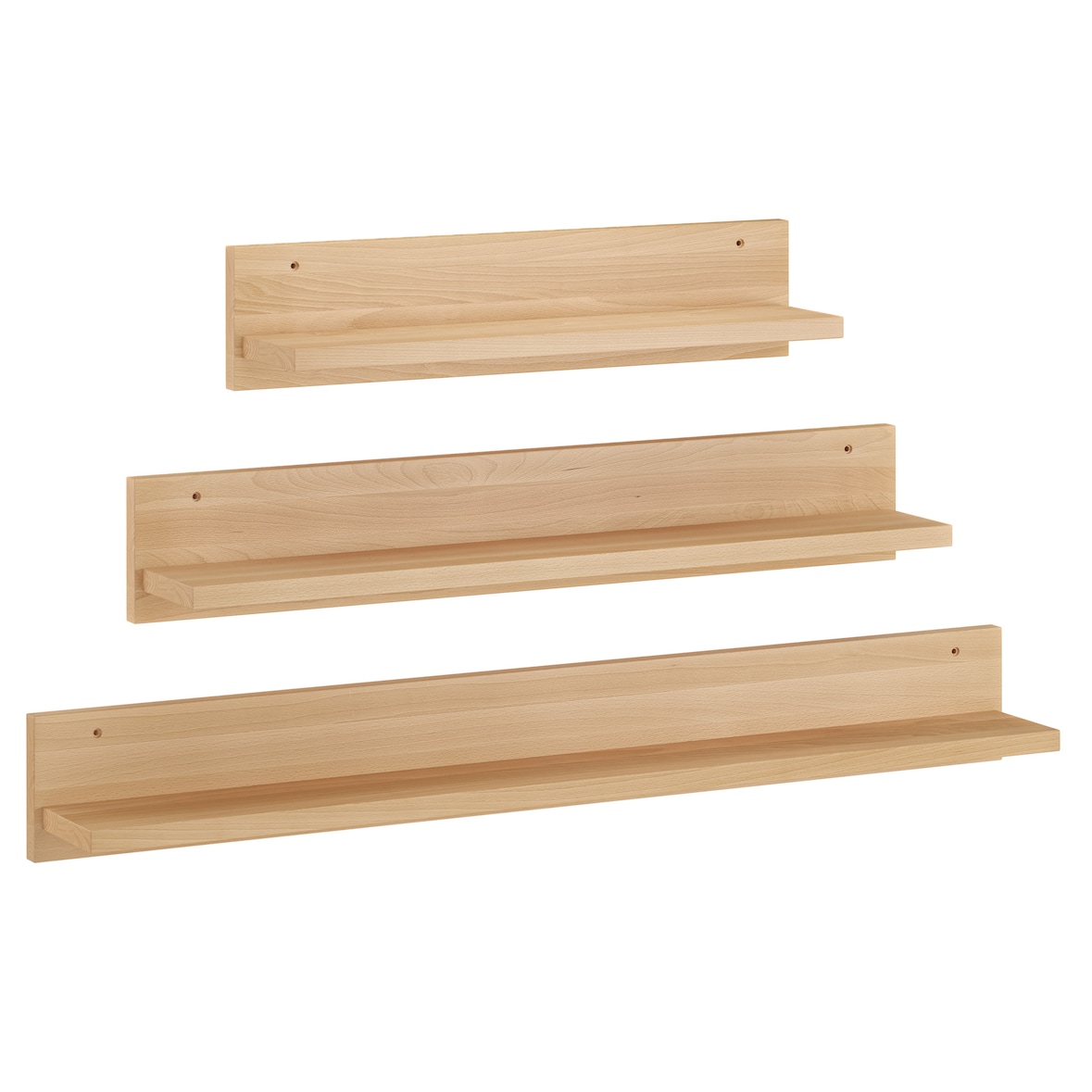 Wandablage Regal Ablage aus Buche Länge wählbar V-90.84-54