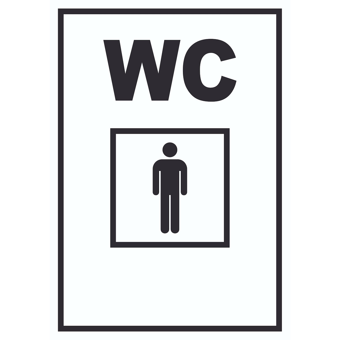 WC Herren Schild A1 (594x841mm)