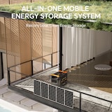 thumbnail of Newsmy Powerstation 2047,5 Wh Ultra-Fast-Aufladen von 0-100% in 1 Std., Mobiler Stromspeicher, 1200 W DC-In, 2400W AC-Out,  und 4x USB-C Ausgang, Sola