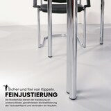 thumbnail of bümö Multifunktionstisch Ahorn, Tisch 160 x 69 cm, Tischfuß vierkant schwarz - Tisch Trapez, Besprechungstisch System D-Serie, Konferenztisch,
