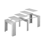 thumbnail of Dmora Konsolentisch Compton, Ausziehbarer Esstisch, Tisch mit Mehrzweckverlängerungen, 51/237x90h78 cm, Beton