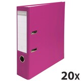 thumbnail of Exacompta - Réf. 918415B - Carton de 20 classeurs à levier A4 - Dos 80mm - Mécanique 80mm - 32 x 29 x 8 cm - Framboise