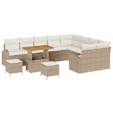 thumbnail of vidaXL Garten-Sofa-Set mit Kissen mit Speicher 12 pcs Beige und Creme
