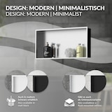 thumbnail of Duschnische 60x30 cm Silber aus Edelstahl Wandnische Duschablage