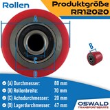thumbnail of Hubwagen Räder & Rollen Satz Gummi/Polyurethan Tandem 2 Räder 4 Rollen