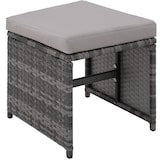 thumbnail of tectake Conjunto de ratán Bilbao 4+4+1 funda protectora  gris - 403901