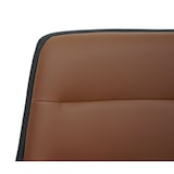 thumbnail of 2er-Set Barhocker HWC-L85, Barstuhl Tresenhocker Drehhocker, höhenverstellbar mit Lehne Kunstleder ~ braun