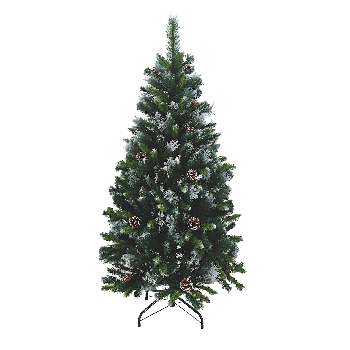 Tarrington House Besneeuwde kunstkerstboom, kunststof, Ø 81 x 150 cm, groen/wit