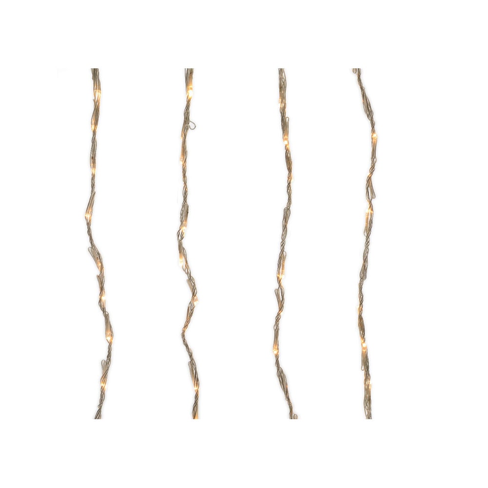 A varanda exterior conduziu a cortina branco quente 2X1M 220 Leds