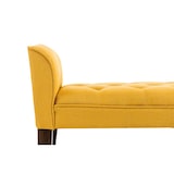 thumbnail of Chaise Longue Cleopatra Tapizado en Tela Amarillo/Antiguo oscuro