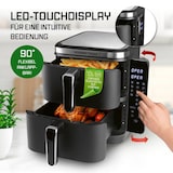 thumbnail of GOURMETmaxx FryUp Vertikale Doppelkammer-Heißluftfritteuse - 10 L - 2800 Watt
