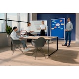 thumbnail of FRANKEN Mobiles Whiteboard 90 x 120 cm, doppelseitig, lackiert, magnetisch, beschreibbar, trocken abwischbar, Whiteboard mit Ständer und Rollen